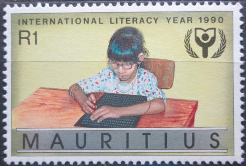 Poštová známka Mauricius 1990 Slepé dítì Mi# 711