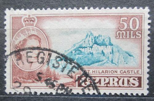 Poštová známka Cyprus 1955 Hrad St. Hilarion Mi# 174