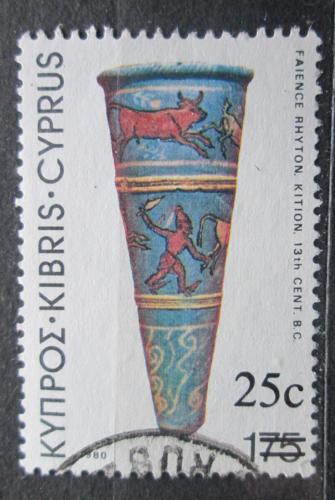 Poštová známka Cyprus 1980 Starý pohár Mi# 534