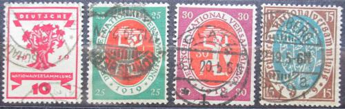 Poštové známky Nemecko 1919-20 Otevøení Národního shromáždìní Mi# 107-10 Kat 9€