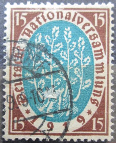 Poštová známka Nemecko 1919 Strom Mi# 108
