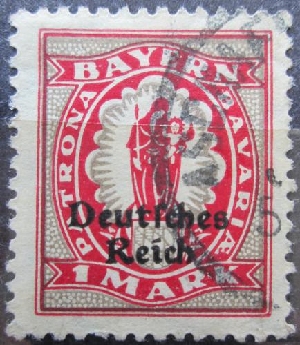 Poštová známka Nemecko 1920 Patronka Bavorska pretlaè Mi# 129