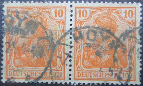 Poštová známka Nemecko 1920 Germania pár Mi# 141