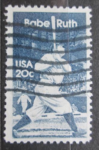 Poštová známka USA 1983 Babe Ruth, baseball Mi# 1641
