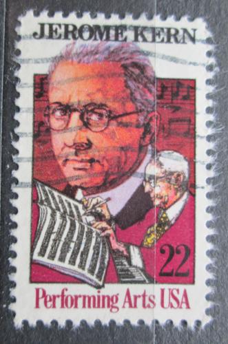 Poštová známka USA 1985 Jerome Kern, skladatel Mi# 1720