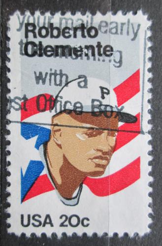 Poštová známka USA 1984 Roberto Clemente, baseball Mi# 1706
