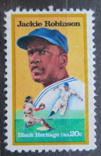 Poštová známka USA 1982 Jackie Robinson, baseball Mi# 1596