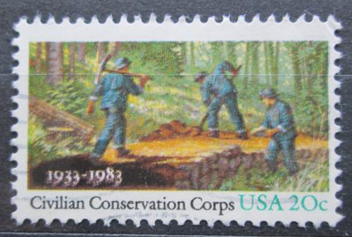 Poštová známka USA 1983 Civilian Conservation Corps, 50. výroèie Mi# 1621