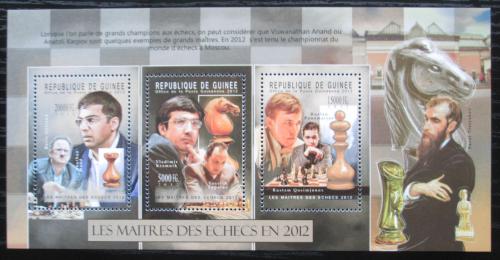 Poštové známky Guinea 2012 Slavní šachisti Mi# 9316-18 Kat 16€