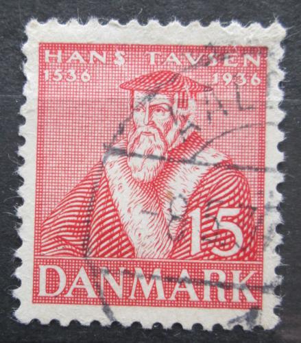 Poštová známka Dánsko 1936 Hans Tausen, reformátor Mi# 231