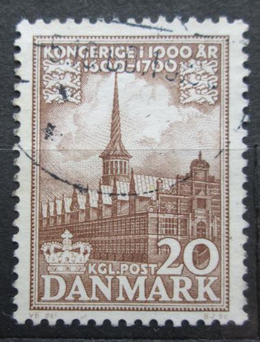 Poštová známka Dánsko 1955 Burza v Kodani Mi# 346