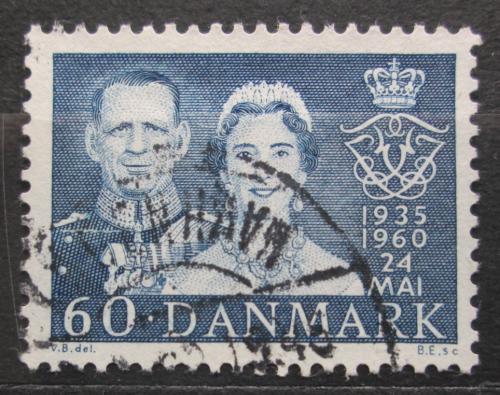 Poštová známka Dánsko 1960 Krá¾ovský pár Mi# 382