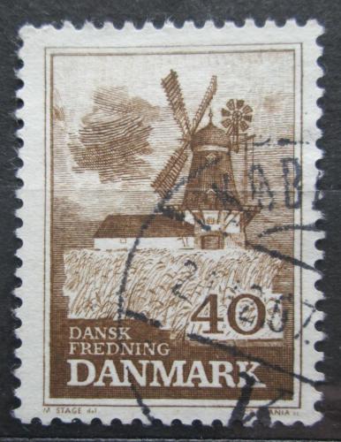 Poštová známka Dánsko 1965 Vìtrný mlýn Bogø Mi# 437