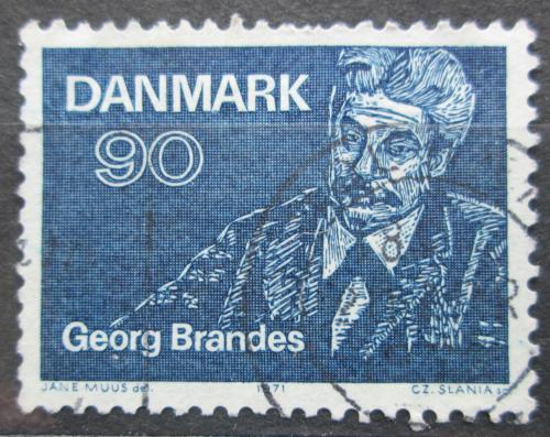 Poštová známka Dánsko 1971 Georg Brandes, spisovatel Mi# 518