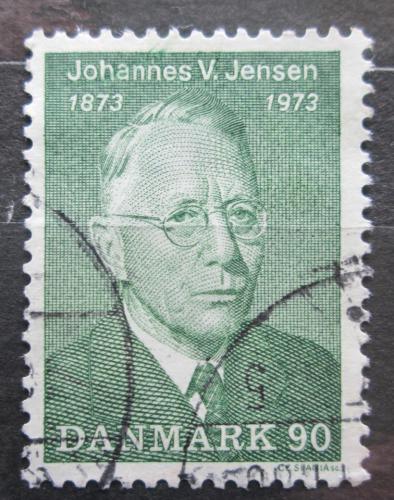 Poštová známka Dánsko 1973 Johannes Vilhelm Jensen, spisovatel Mi# 540