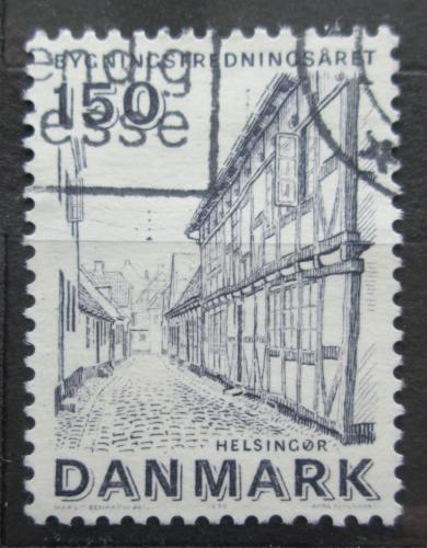 Poštová známka Dánsko 1975 Ulice v Helsingør Mi# 594 