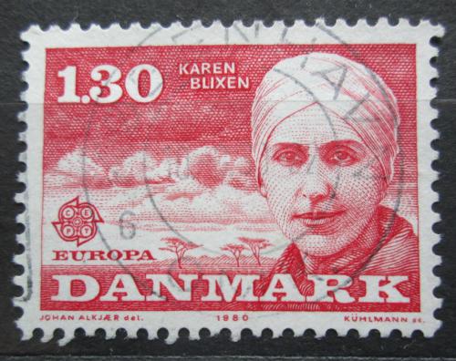Poštová známka Dánsko 1980 Európa CEPT, Karen Christence Blixen-Finecke Mi# 699