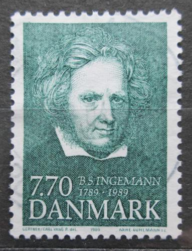 Poštová známka Dánsko 1989 Bernhard Severin Ingemann, básník Mi# 956