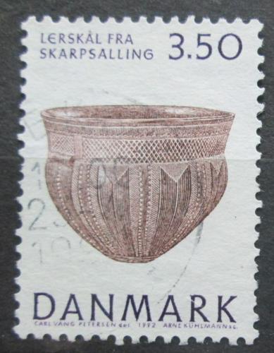 Poštová známka Dánsko 1992 Mísa z Skarpsalling Mi# 1018