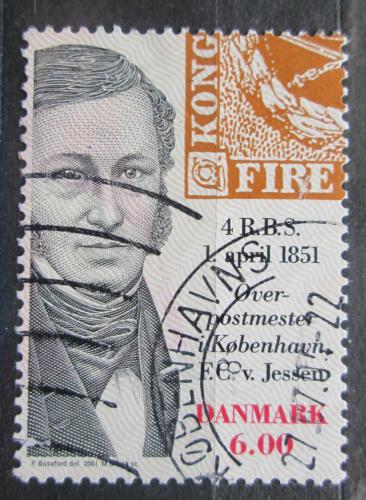 Poštová známka Dánsko 2001 Frantz Christopher von Jessen Mi# 1275