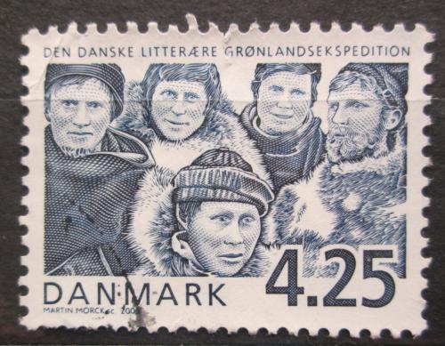 Poštová známka Dánsko 2003 Literární expedice do Grónska Mi# 1335