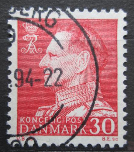 Poštová známka Dánsko 1961 Krá¾ Frederik IX. Mi# 391