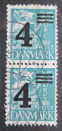 Poštová známka Dánsko 1934 Karavela pretlaè pár Mi# 215