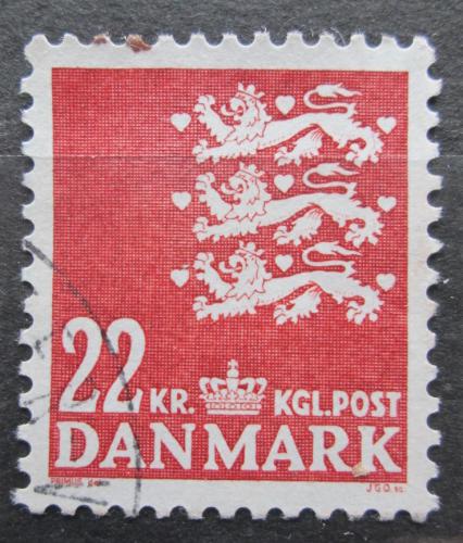 Poštová známka Dánsko 1987 Malý státní znak Mi# 888