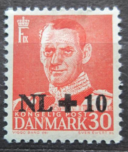 Poštová známka Dánsko 1953 Krá¾ Frederik IX. pretlaè Mi# 339