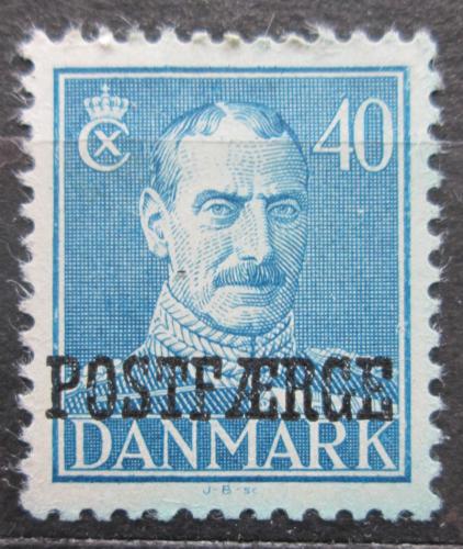 Poštová známka Dánsko 1945 Krá¾ Kristián X. pretlaè Mi# 29