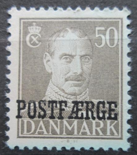 Poštová známka Dánsko 1945 Krá¾ Kristián X. pretlaè Mi# 30