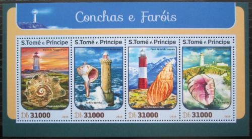Poštové známky Svätý Tomáš 2016 Mušle a majáky Mi# 6831-34 Kat 12€