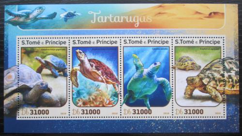 Poštové známky Svätý Tomáš 2016 Korytnaèky Mi# 6846-49 Kat 12€