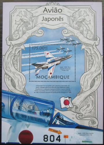 Poštová známka Mozambik 2013 Japonská letadla Mi# Block 718 Kat 10€