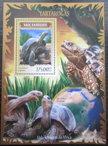 Poštová známka Mozambik 2014 Korytnaèky Mi# Block 892 Kat 10€