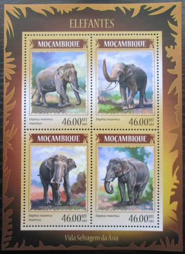 Poštové známky Mozambik 2014 Asijští slony Mi# 7330-33 Kat 11€