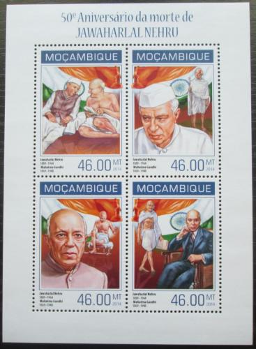 Poštové známky Mozambik 2014 Džaváharlál Néhrú Mi# 7170-73 Kat 11€