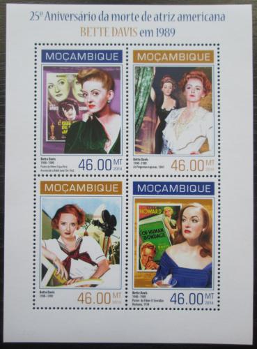 Poštová známka Mozambik 2014 Bette Davis, hereèka Mi# 7205-08 Kat 11€
