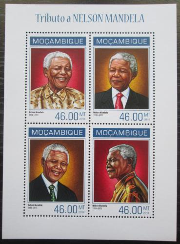 Poštové známky Mozambik 2014 Nelson Mandela Mi# 7225-28 Kat 11€