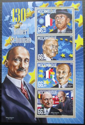 Poštové známky Mozambik 2016 Robert Schuman, politik Mi# 8499-8502 Kat 15€