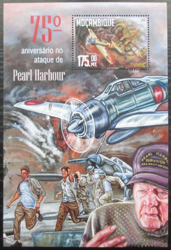 Poštová známka Mozambik 2016 Útok na Pearl Harbor Mi# Block 1151 Kat 10€