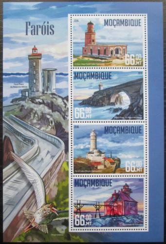 Poštové známky Mozambik 2016 Majáky Mi# 8464-67 Kat 15€