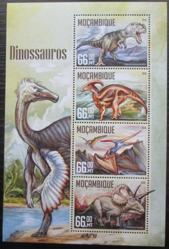 Poštové známky Mozambik 2016 Dinosaury Mi# 8449-52 Kat 15€