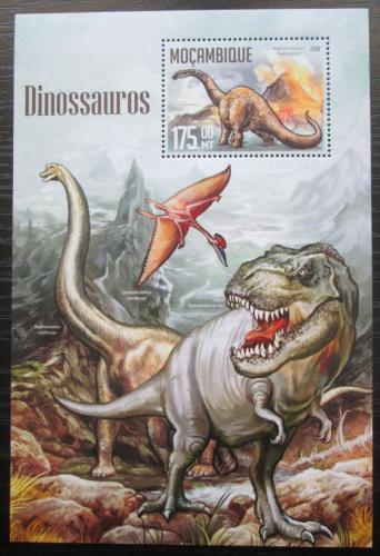 Poštová známka Mozambik 2016 Dinosaury Mi# Block 1130 Kat 10€