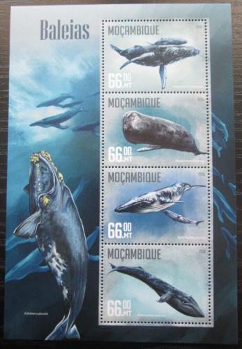 Poštové známky Mozambik 2016 Ve¾ryby Mi# 8454-57 Kat 15€