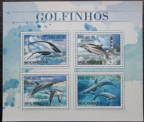 Poštové známky Mozambik 2016 Delfíny Mi# 8954-57 Kat 22€