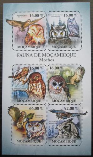 Poštové známky Mozambik 2011 Sovy Mi# 4910-15 Kat 12€