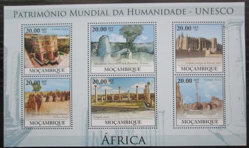 Poštové známky Mozambik 2010 Památky UNESCO - Afrika Mi# 3866-71