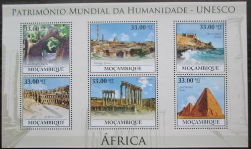 Poštové známky Mozambik 2010 Památky UNESCO - Afrika Mi# 3920-25 Kat 10€