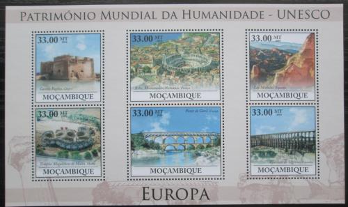 Poštové známky Mozambik 2010 Památky UNESCO - Európa Mi# 3926-31 Kat 10€
